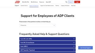 
                            3. Support for Employees - ADP