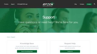 
                            5. Support - ID TECH