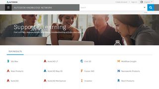 
                            1. Support & Learning | Autodesk Knowledge Network