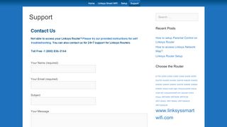 
                            11. Support - Linksys Smart Wi-Fi Setup Page - Linksys Router ...