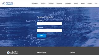 
                            1. Support Login - Aquatic Informatics