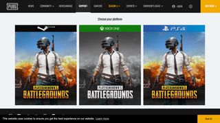 
                            7. Support - PLAYERUNKNOWN'S BATTLEGROUNDS - pubg.com