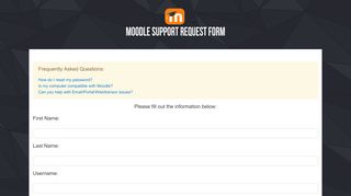 
                            5. Support Request Form - Walsh College Moodle