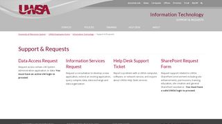 
                            7. Support & Requests | Information Technology