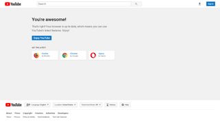 
                            8. Supported browsers list - YouTube