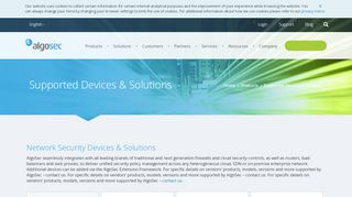 
                            9. Supported Devices | AlgoSec