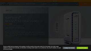 
                            4. SURFboard SB6141 DOCSIS 3.0 Cable Modem | ARRIS