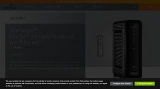 
                            3. SURFboard SBG6580-2 DOCSIS 3.0 Wi-Fi Cable Modem | ARRIS