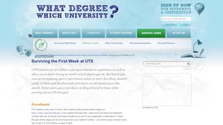 
                            2. Surviving the First Week at UTS - What Degree? Which University?