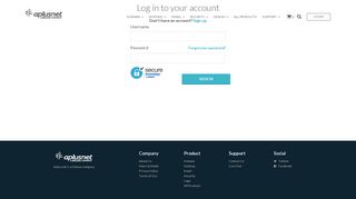 
                            2. Sushi: Login page | Aplus.net