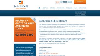 
                            3. Sutherland Shire Branch - Jamesons | Strata Managers Sydney