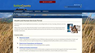
                            9. Sutter County Human Services Portal