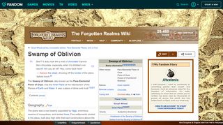 
                            2. Swamp of Oblivion | Forgotten Realms Wiki | FANDOM ...