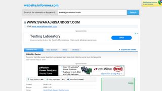 
                            9. swarajkisandost.com at WI. SWARAJ Dealer - Website Informer