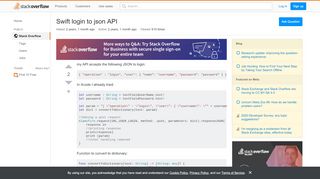 
                            6. Swift login to json API - Stack Overflow