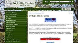 
                            4. Swift911 Maintenance | Rockville Centre NY
