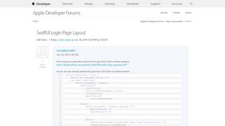 
                            6. SwiftUI Login Page Layout |Apple Developer Forums