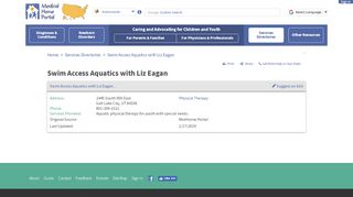 
                            3. Swim Access Aquatics with Liz Eagan - Medical Home Portal