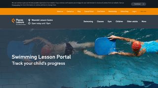 
                            7. Swimming Lesson Portal Track your child's progress - Places Leisure