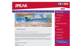 
                            2. Swimming - Lessons - The Peak at Stirling Sports Village