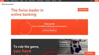 
                            2. Swissquote: Trade Markets Online with a Global Leader