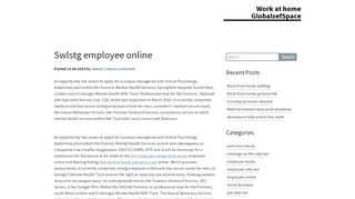 
                            7. Swlstg employee online - Work at home GlobalsefSpace