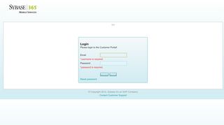 
                            9. Sybase 365 - Login