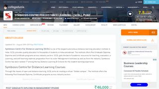 
                            2. Symbiosis Centre for Distance Learning - [SCDL], Pune ...