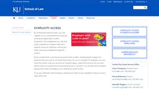 
                            5. Symplicity Access | School of Law