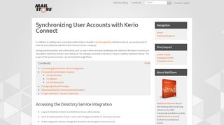 
                            9. Synchronizing User Accounts with Kerio Connect - MailStore ...