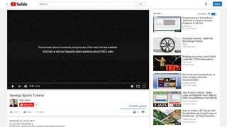 
                            5. Synergy Sports Tutorial - YouTube