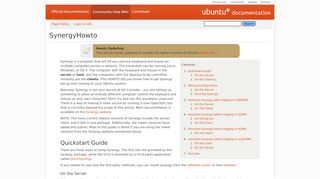 
                            3. SynergyHowto - Community Help Wiki - Ubuntu Documentation