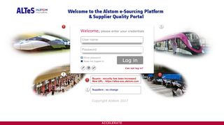 
                            1. SynerTrade Accelerate - Login - Alstom