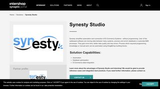 
                            4. Synesty Studio - Solutions - Intershop Synaptic Commerce