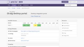 
                            7. sys-apps/xdg-desktop-portal – Gentoo Packages