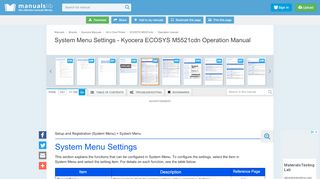 
                            4. System Menu Settings - Kyocera ECOSYS M5521cdn ...