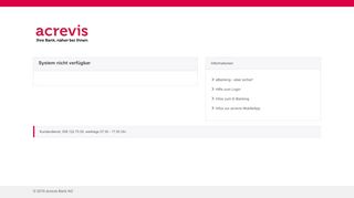 
                            5. System nicht verfügbar - wwwsec.acrevis.ch