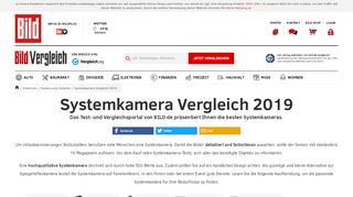 
                            8. Systemkamera Test & Vergleich (2019) - BILD.de