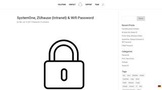 
                            5. SystemOne, ZUhause (Intranet) & Wifi Password - ZU | IT ...