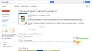 
                            9. Systems Analysis and Design in a Changing World