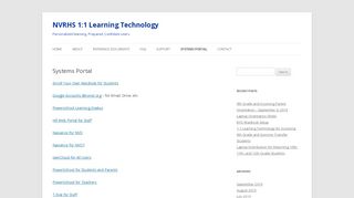 
                            3. Systems Portal | NVRHS 1:1 Learning Technology