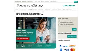 
                            1. SZ Plus: Der digitale Zugang zur Süddeutschen Zeitung