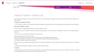 
                            1. T Analyst™ Service - Terms of Use - Telstra
