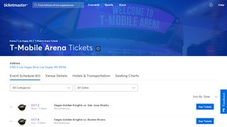 
                            4. T-Mobile Arena - Las Vegas | Tickets, Schedule, Seating Chart ...