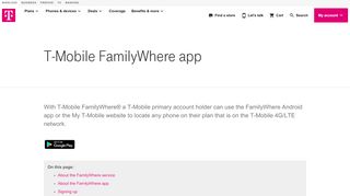 
                            9. T-Mobile FamilyWhere app | T-Mobile Support