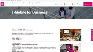 
                            4. T-Mobile for Business T-Mobile Support