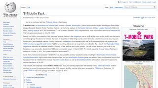 
                            4. T-Mobile Park - Wikipedia