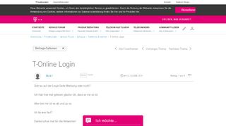 
                            7. T-Online Login | Telekom hilft Community