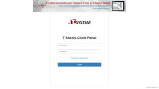
                            1. T Sheets Client Portal - T-System, Inc.