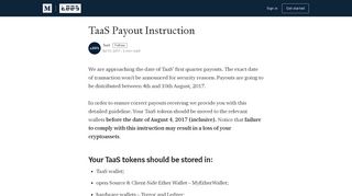 
                            4. TaaS Payout Instruction - TaaS - Medium
